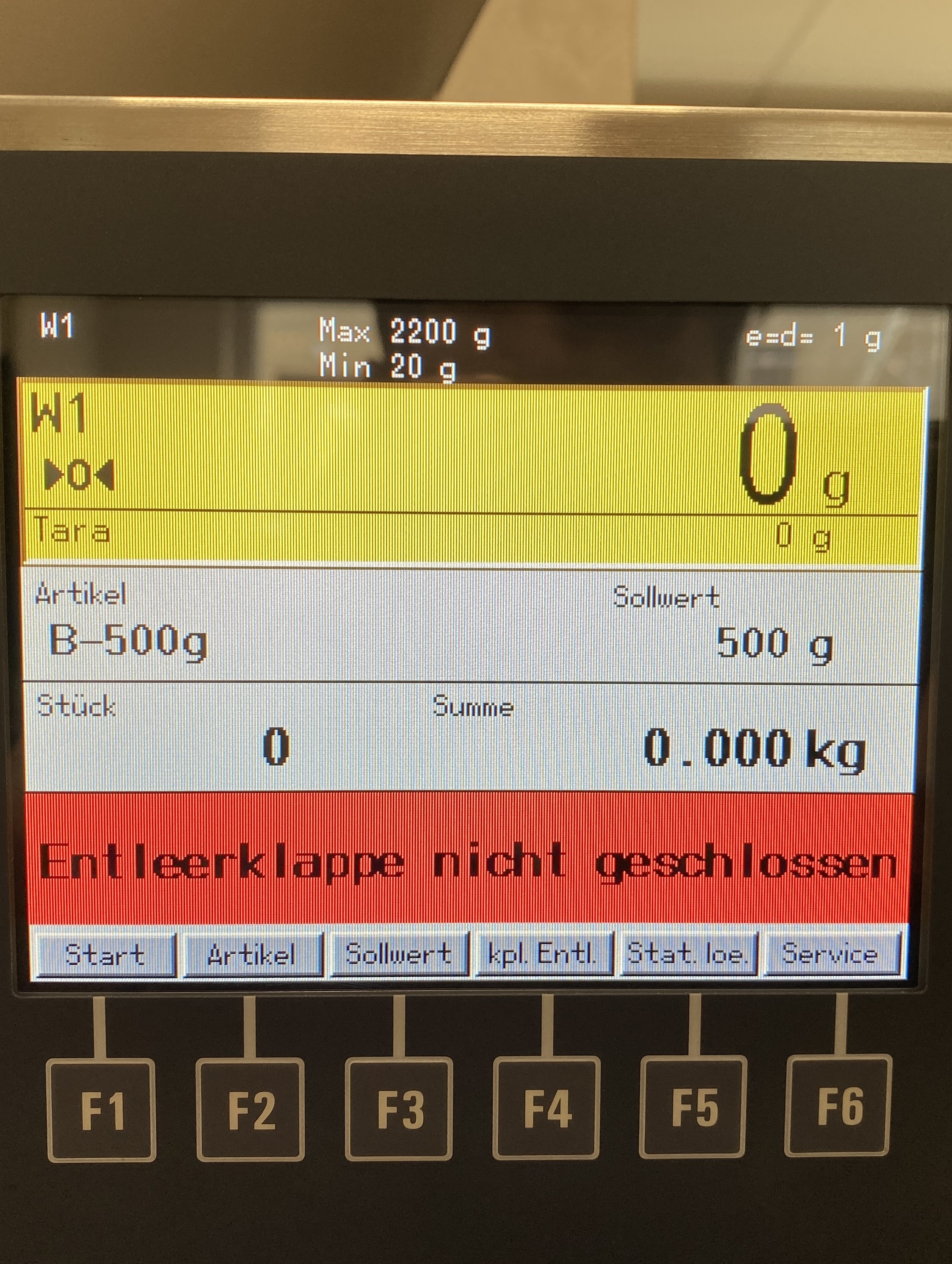 Kaffewaage Display